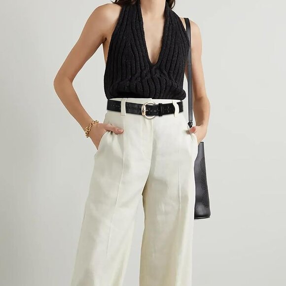 Women's Leather Waist Wide Belts Fashion Thick Hollow Black With Gold Buckle - Picture 5 of 6